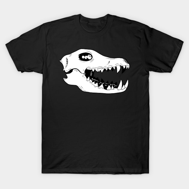 Black and white skull T-Shirt by Freeflight08